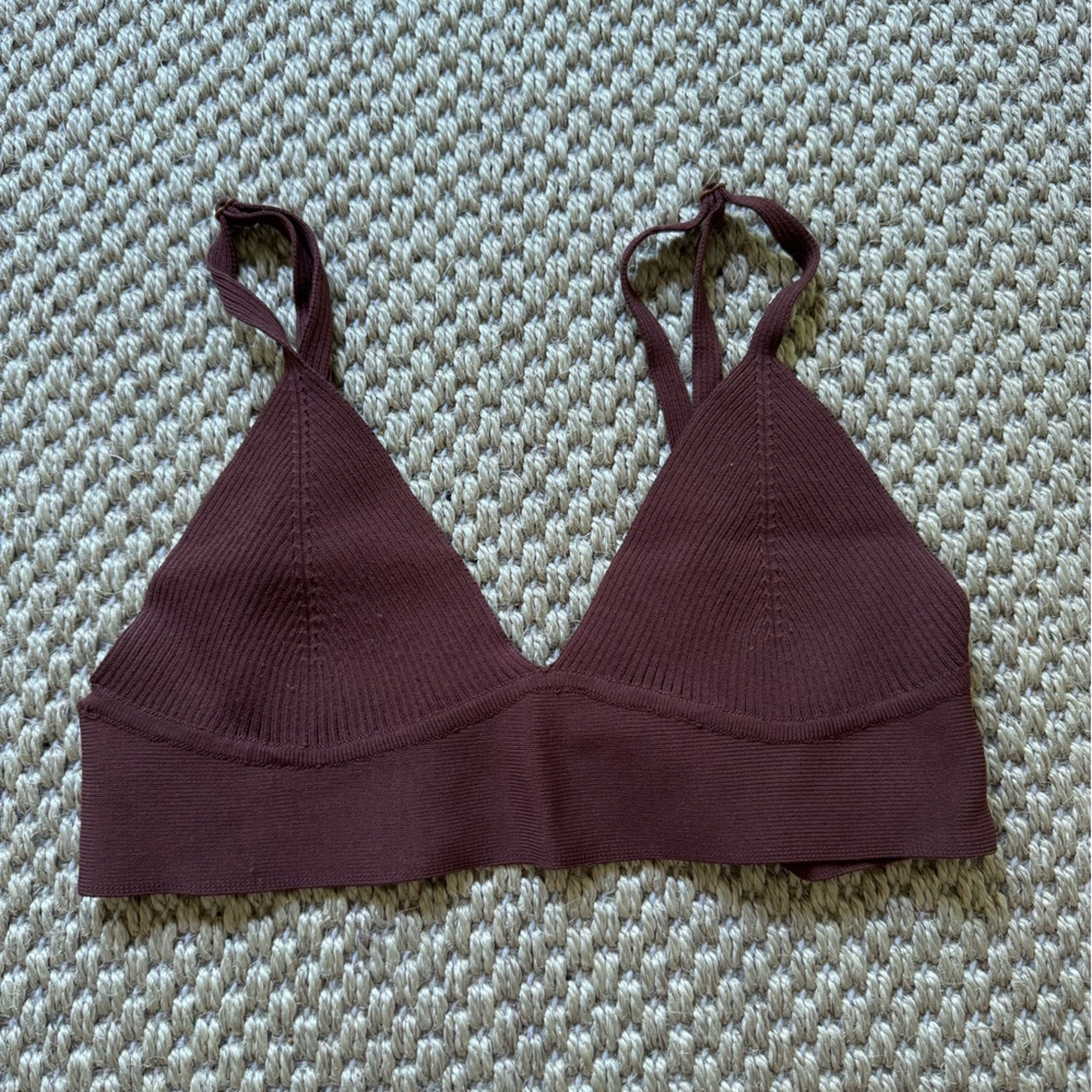 Sky to Moon knit cami top brown